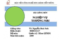 BG Môn Nghiệp Vụ Thương Mại