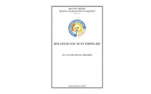 Bài giảng xác suất thống kê của trường Cao đẳng công nghiệp Huế