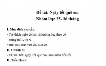 CHỦ ĐỀ : Bé và tết