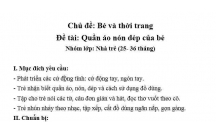 CHỦ ĐỀ : THỜI TRANG VỚI BÉ