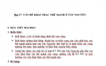 Địa lý 12 Phát triển cây công nghiệp lâu năm Tây Nguyên