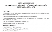 ĐỘNG VẬT VỚI THỰC VẬT