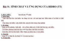 HÓA HỌC HIDRO TIẾT 2