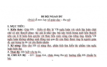 NGỮ VĂN : ĐỌC HIỂU VĂN BẢN ĐI BỘ NGAO DU