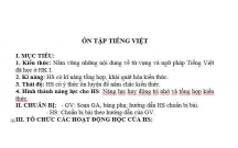 NGỮ VĂN : ÔN TẬP TIẾNG VIỆT