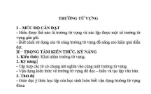 NGỮ VĂN : Tác dụng của cách chuyển trường từ vựng