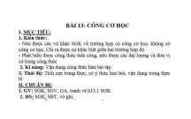 VẬT LÝ :Công thức tính công cơ học