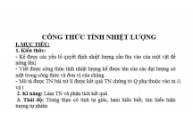 VẬT LÝ  : NHIỆT LƯỢNG