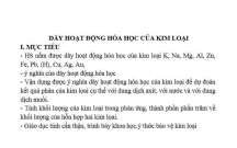 HÓA HỌC : KIM LOẠI - T3