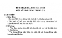 HÓA HỌC : MUỐI - T1