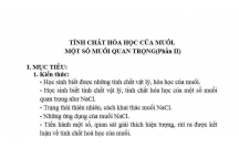 HÓA HỌC : MUỐI - T2