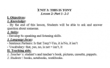 THIS IS TONY: Đây là Tony - Lesson 3