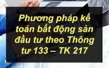 Hạch toán kế toán bất động sản đầu tư theo Thông tư 133/2016