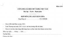 HỢP ĐỒNG MUA BÁN HÀNG HÓA