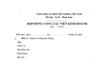 HỢP ĐỒNG CỘNG TÁC VIÊN KINH DOANH