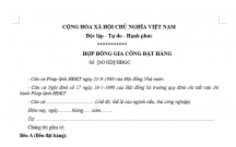 HỢP ĐỒNG GIA CÔNG ĐẶT HÀNG