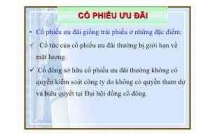 Thế nào là cổ phiếu ưu đãi