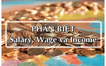 Phân biệt Salary,Wage và income