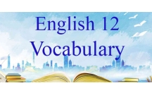 Bảng từ vựng tiếng anh lớp 12 ( phần II)