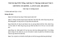 Hướng dẫn GBT tiếng Anh lớp 11 bài số 1